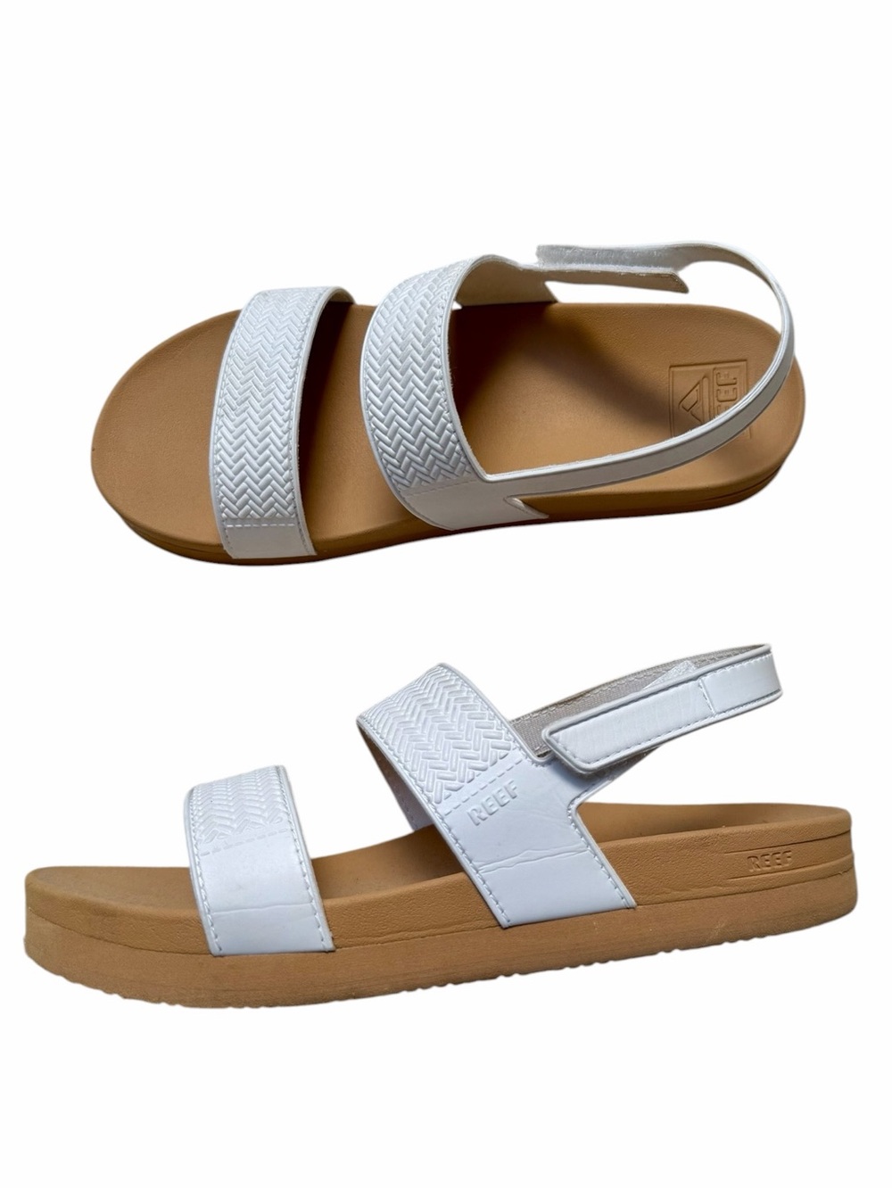Reef Kids White Water Vista Hook Loop Sandals Size 3 Girls - Picture 2 of 11